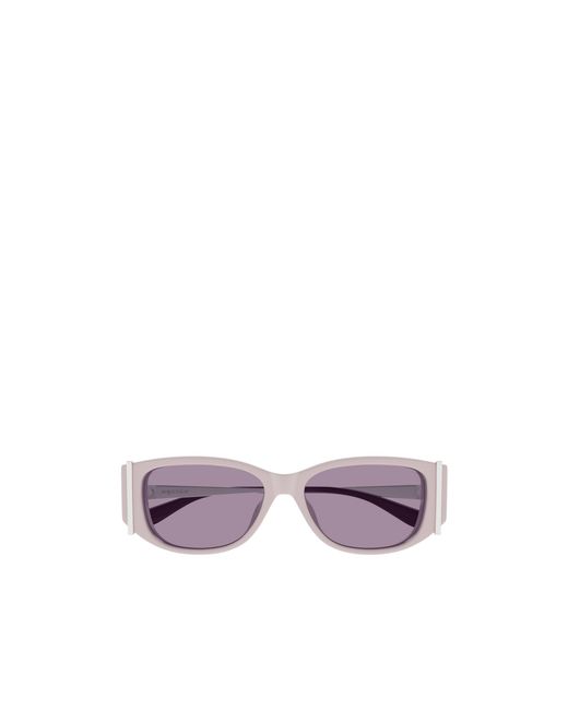 McQueen Purple Eyewear Oval Frame Sunglasses