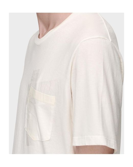 Maison Margiela White Taped Jersey T-Shirt for men