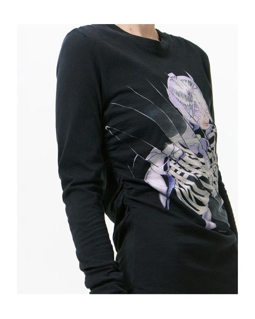 Our Legacy Black Slim Zip Long Sleeve Jumper