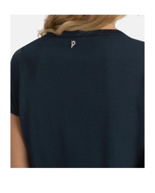 Dondup Blue Regular-Fit V-Neck Jumper