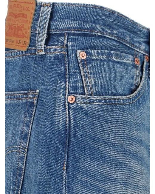 Levi's Blue 501 Loose Straight-Leg Jeans for men