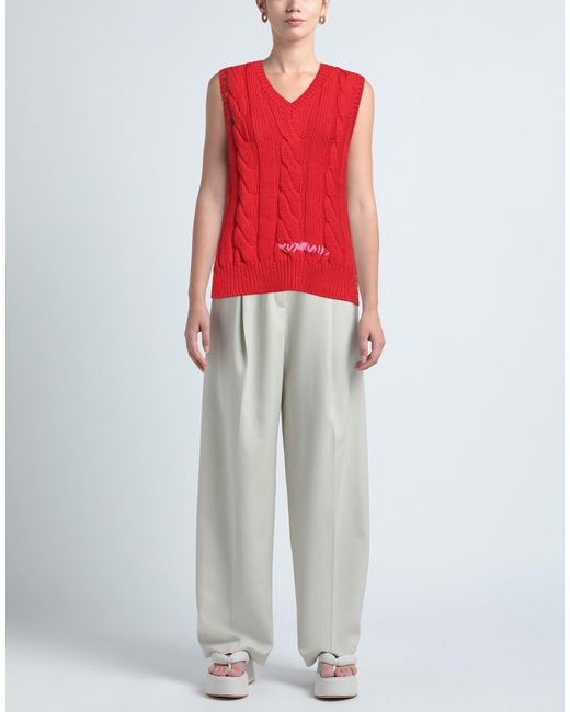 Marni Red Mid-Weight Knit Jumper