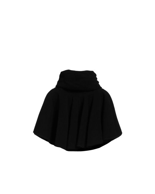Rick Owens Black Solid-Color Cashmere Shawl