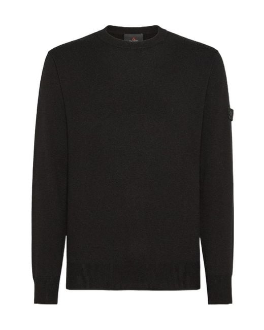 Peuterey Black Crew Neck Pullover for men