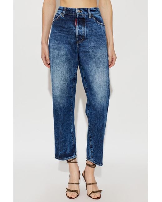 DSquared² Blue Belt Loop Jeans