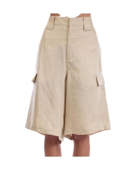 Off-White c/o Virgil Abloh Natural Minimalist Straight-Leg Shorts for men