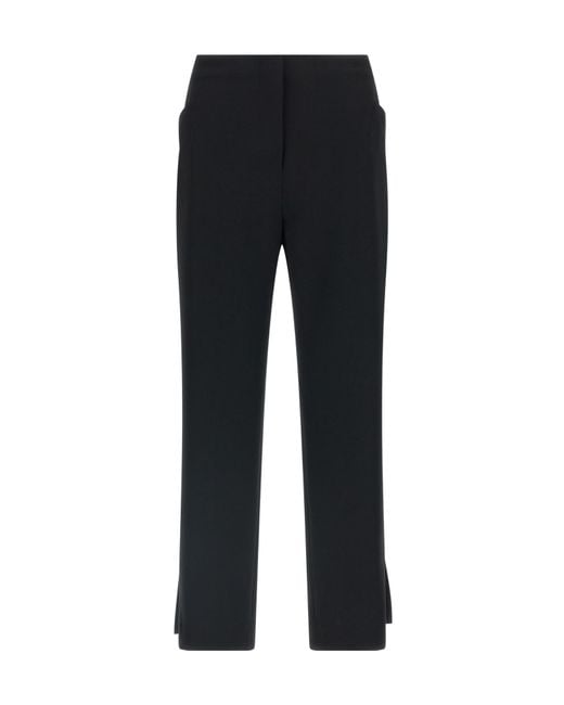Dries Van Noten Black Posy Straight-Leg Pants