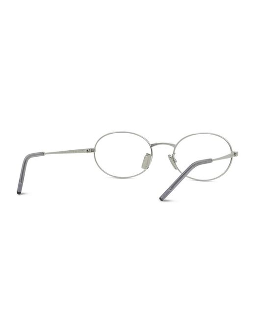 Givenchy White Eyewear Oval Frame Glasses