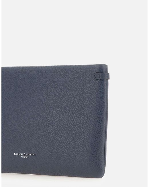 Gianni Chiarini Blue Hermy Clutch