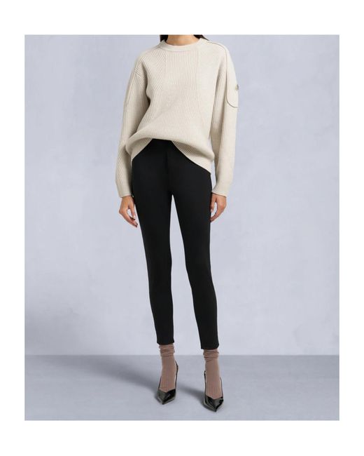 Moose Knuckles White Corina Crewneck Sweater