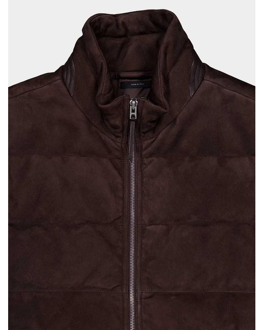 Tom Ford Brown High-Neck Light Fill Gilet for men