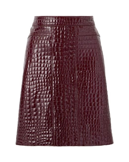 Tom Ford Purple Zipper Skirt