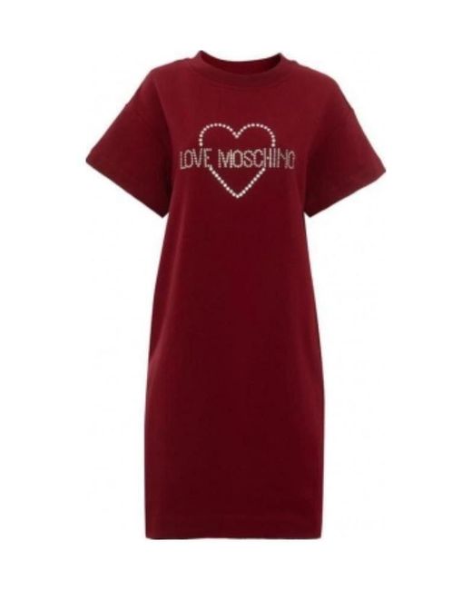 Moschino Red Pattern Dress