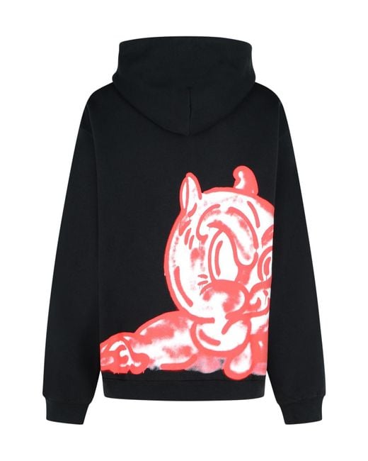 Marni Black Logo-Printed Hoodie for men