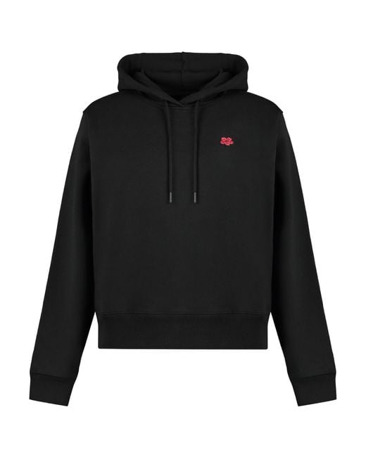 KENZO Black Boke Flower Drawstring Hoodie