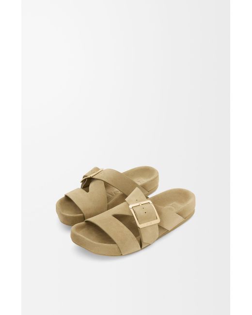 Loewe Brown Ease Buckle Slide