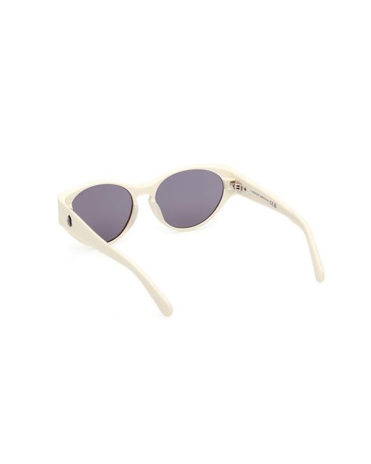 Moncler White Eyewear Square Frame Sunglasses for men