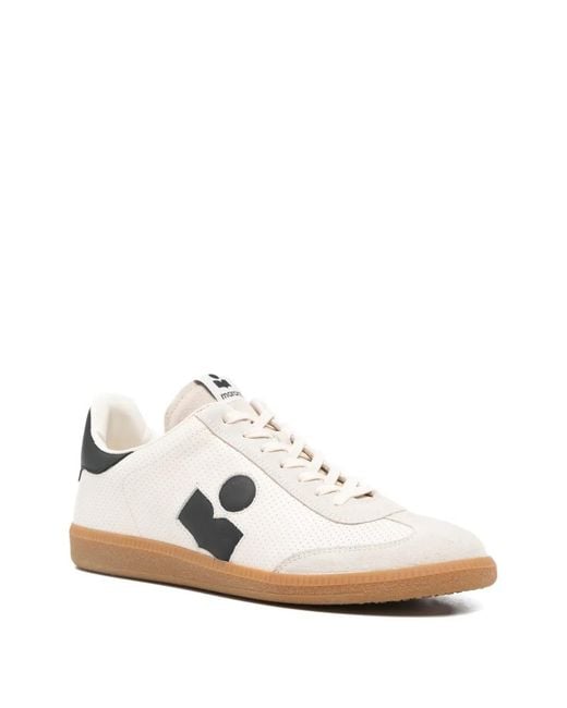 Isabel Marant White Brycy Perforated Sneakers for men