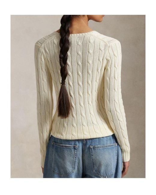 Polo Ralph Lauren Natural V-Neck Long Sleeved Jumper