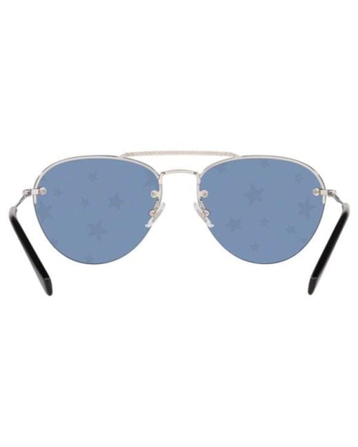 Miu Miu Blue Logo Sunglasses