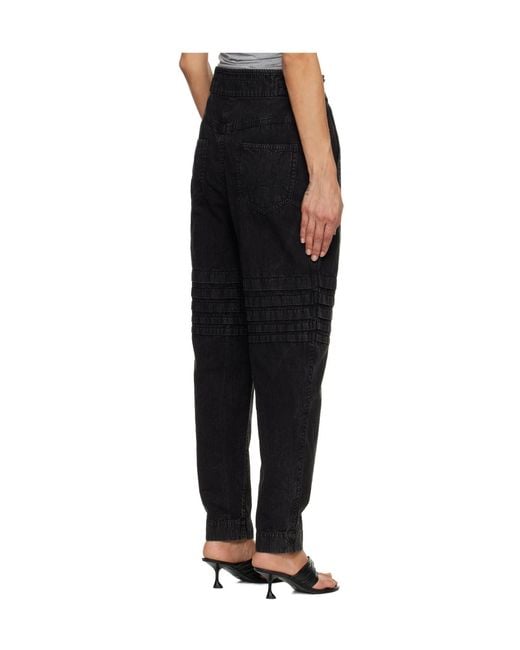 Isabel Marant Black Isabel Marant Étoile Mellya Ruffled Trousers