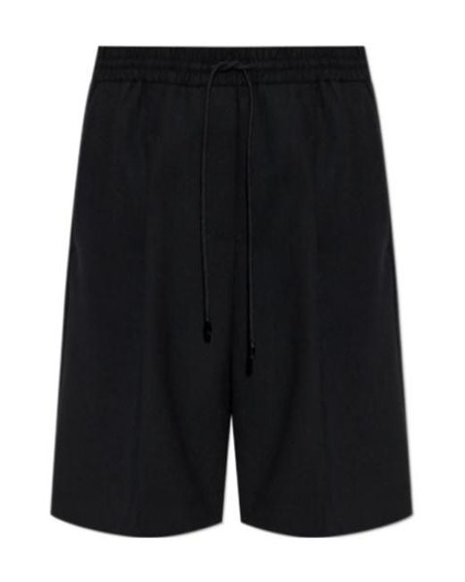 MICHAEL Michael Kors Black Drawstring Tailored Shorts