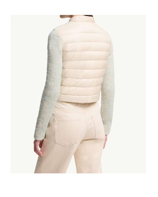Moncler White Flap-Pockets Zipped Jacket