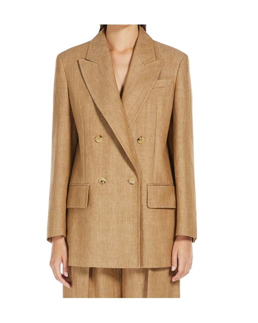 Max Mara Natural Chic Flaxlinen Jacket
