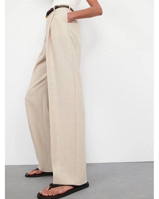Wardrobe NYC White Trouser Mid Rise Trouser