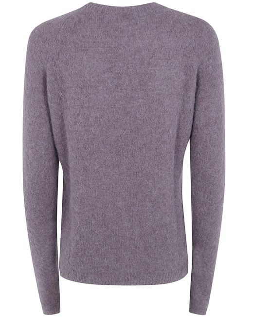 Baserange Purple Round-Neck Sweater
