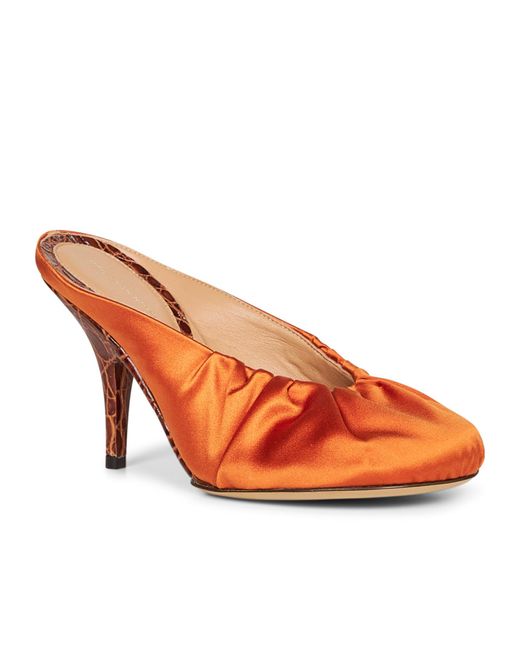 Dries Van Noten Pink Heeled Satin Sandals