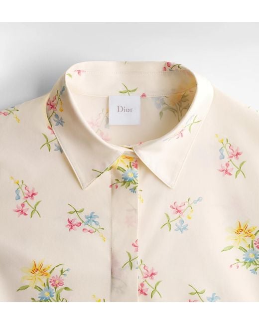 Dior Natural Mid-Length Belted Shirtdress