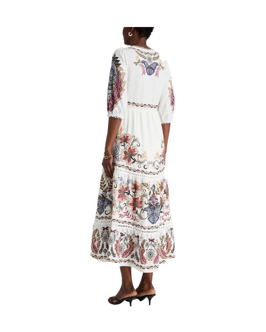 Farm Rio White Long Dresses