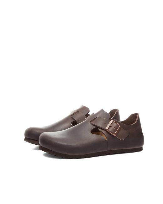 Birkenstock Brown Logo Flat Business Casual Shoes for men