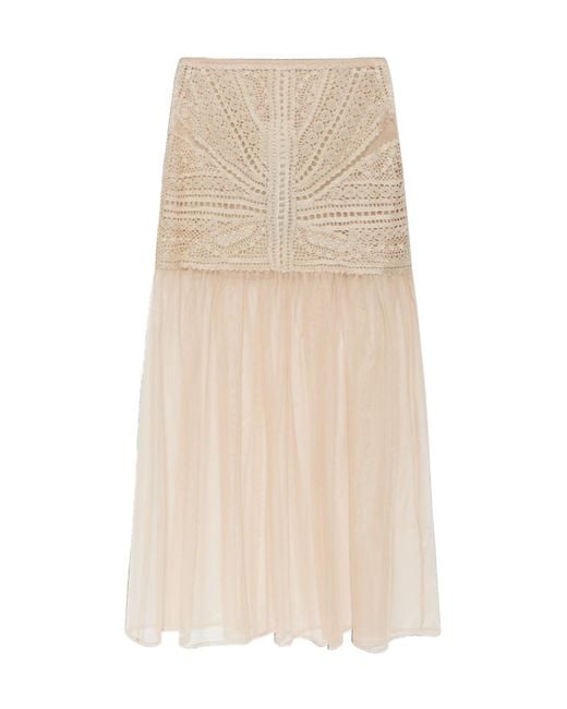 Ulla Johnson Natural Tulle Skirt