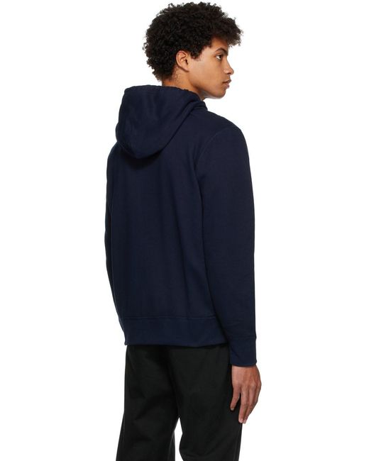 Polo Ralph Lauren Blue Logo Hooded Cardigan for men