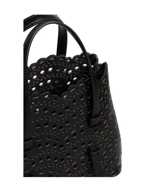 Alaïa Black Mina 20 Leather Bag