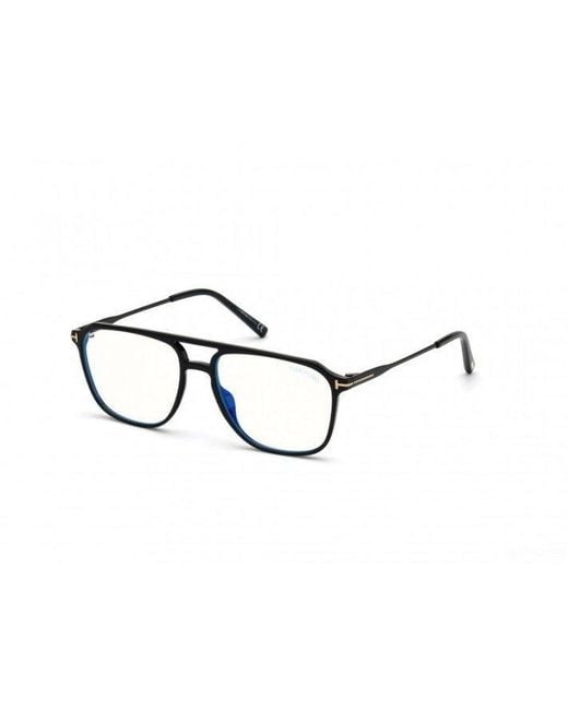 Tom Ford White Eyewear Pilot-Frame Glasses for men