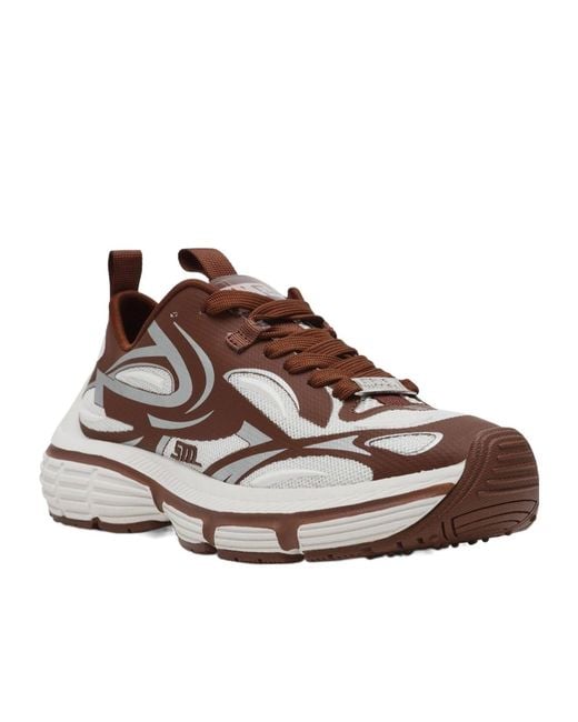 Steve Madden Brown Color-Block Retro Sneakers