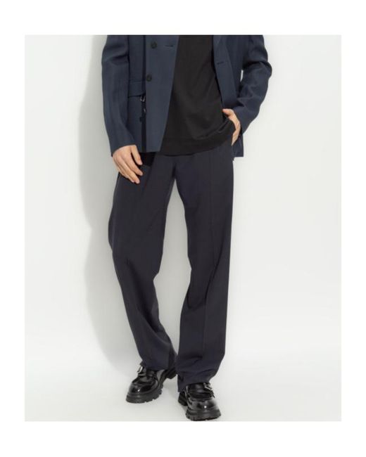 Givenchy Blue 4G Embroidered Elastic Waist Jogging Pants for men