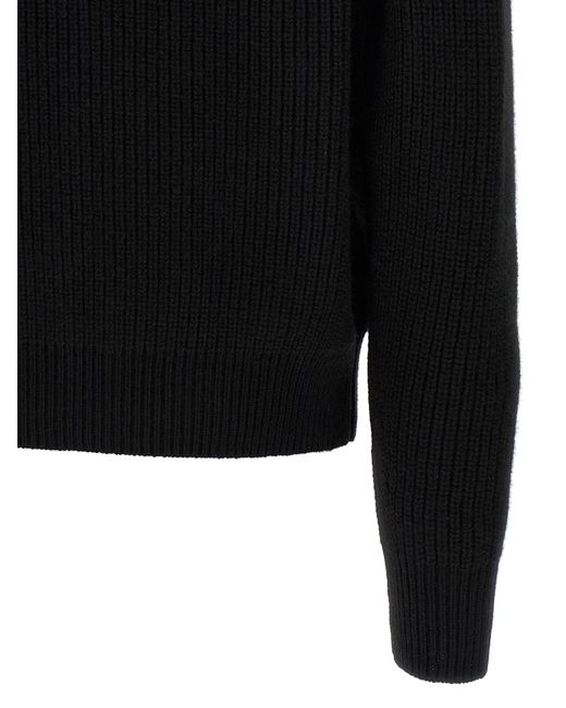 Tom Ford Black Zip-Up Long Sleeved Cardigan for men