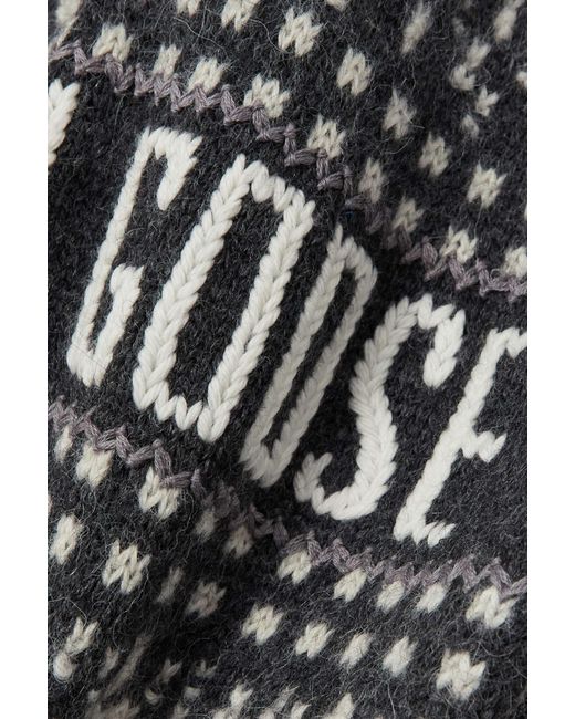 Golden Goose Deluxe Brand Gray Fringed Belted Cardigan