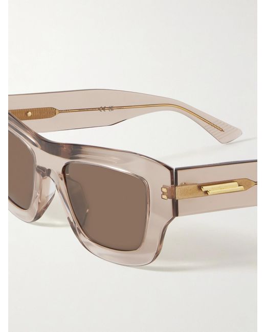 Bottega Veneta Multicolor Eyewear Ultrathin Squared Sunglasses
