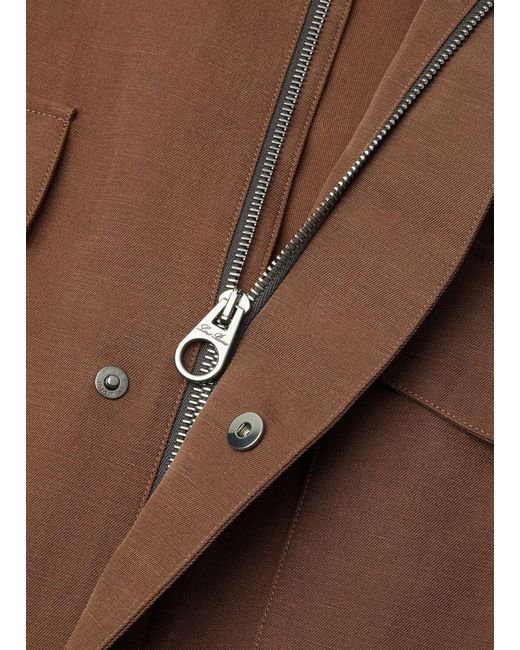 Loro Piana Brown Traveller Field Jacket for men
