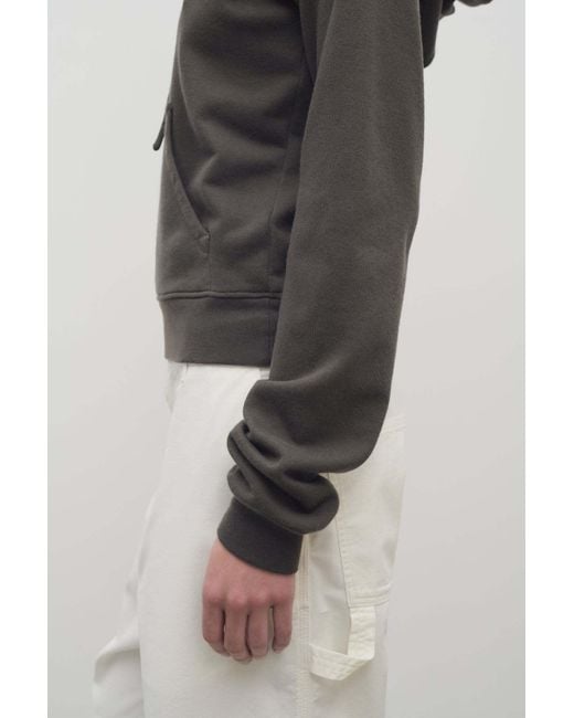 The Row Green Ribbed-Trim Hoodie