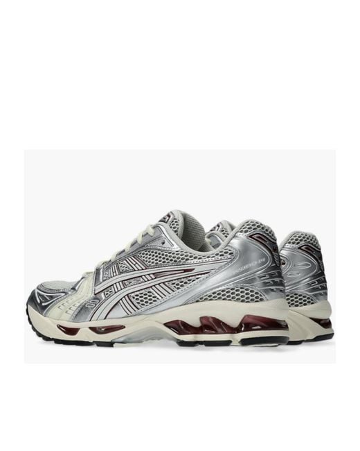 Asics Gray Gel Kayano 14 Mesh Running Shoes for men