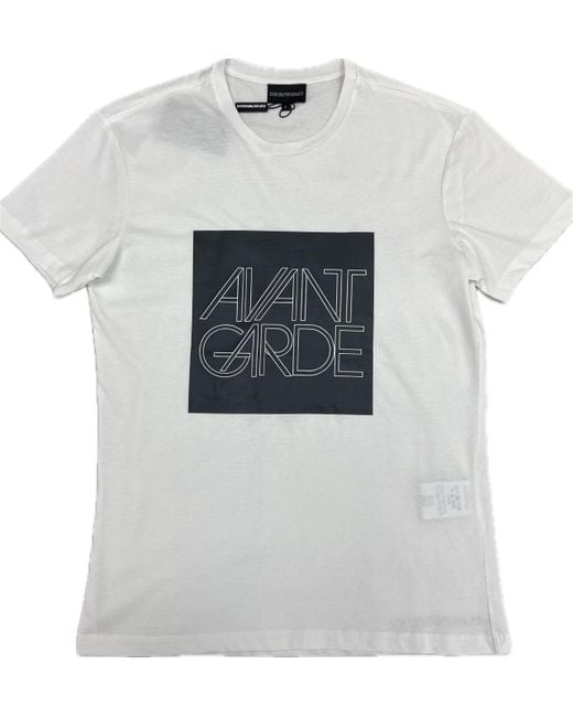 Emporio Armani White Short-Sleeved T-Shirt for men