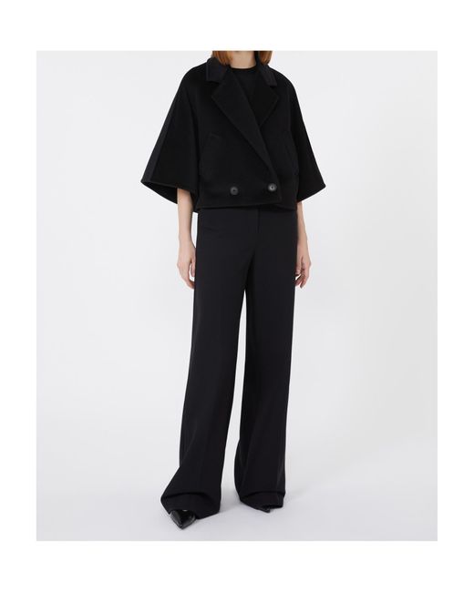 Max Mara Black Collared Button Detailed Jacket