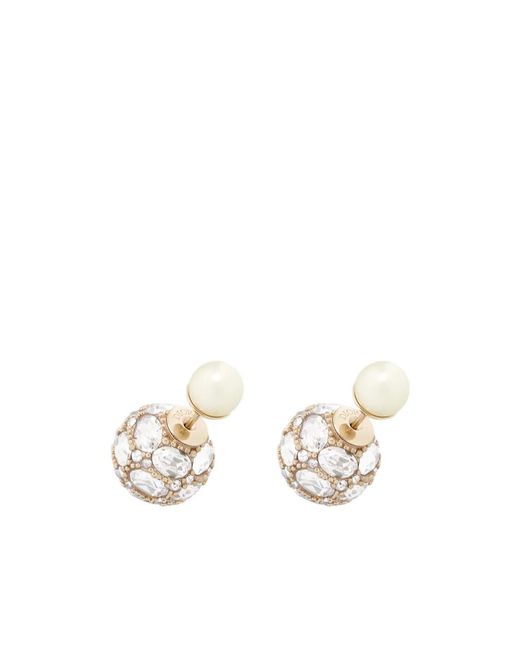Dior White Tribales Earrings