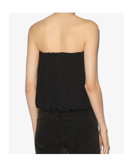 Isabel Marant Black Amalia Bustier Top